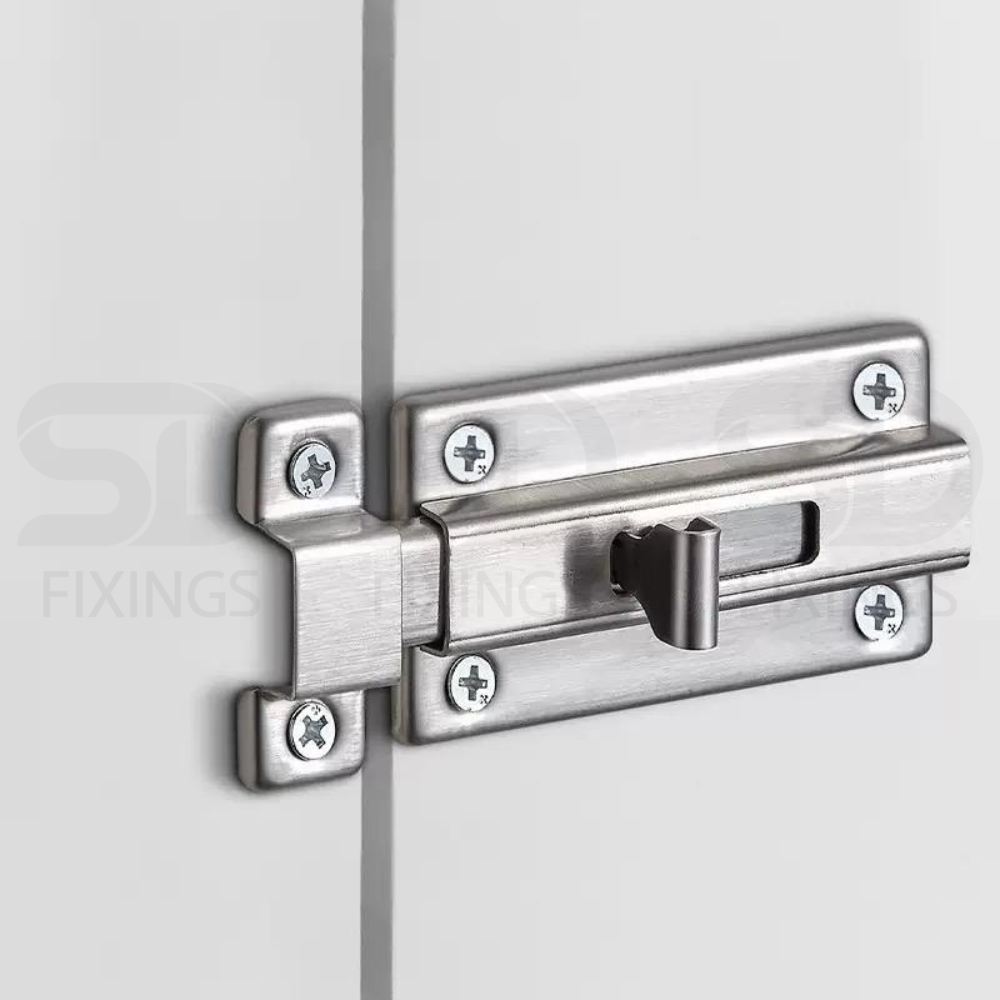 3 Inch Flat Door Bolt 43x77mm – Heavy Duty Slide Latch for Internal & External Doors