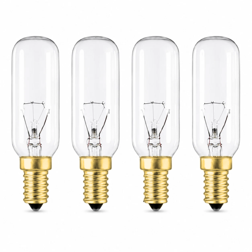 40W SES E14 Dimmable Cooker Hood Light Bulb, Clear Tubular 240V