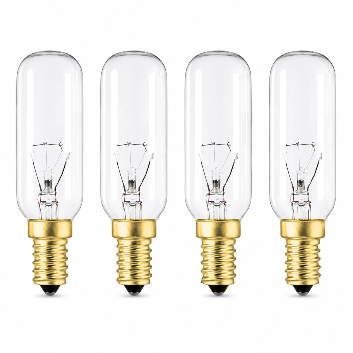 40W SES E14 Dimmable Cooker Hood Light Bulb, Clear Tubular 240V