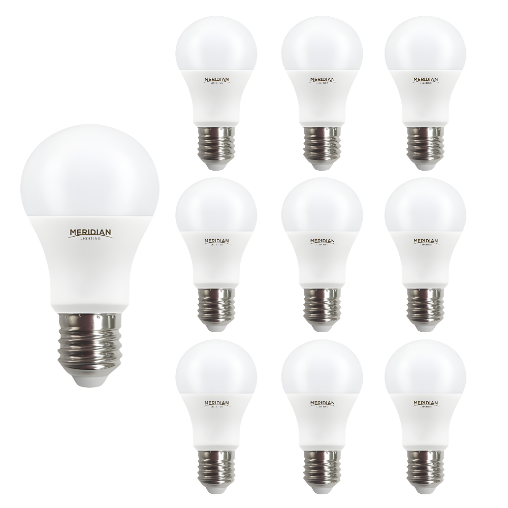 Dimmable LED A60 E27 Bulb 9.5W (6500K Cool White) – Model PES12CW/DIM