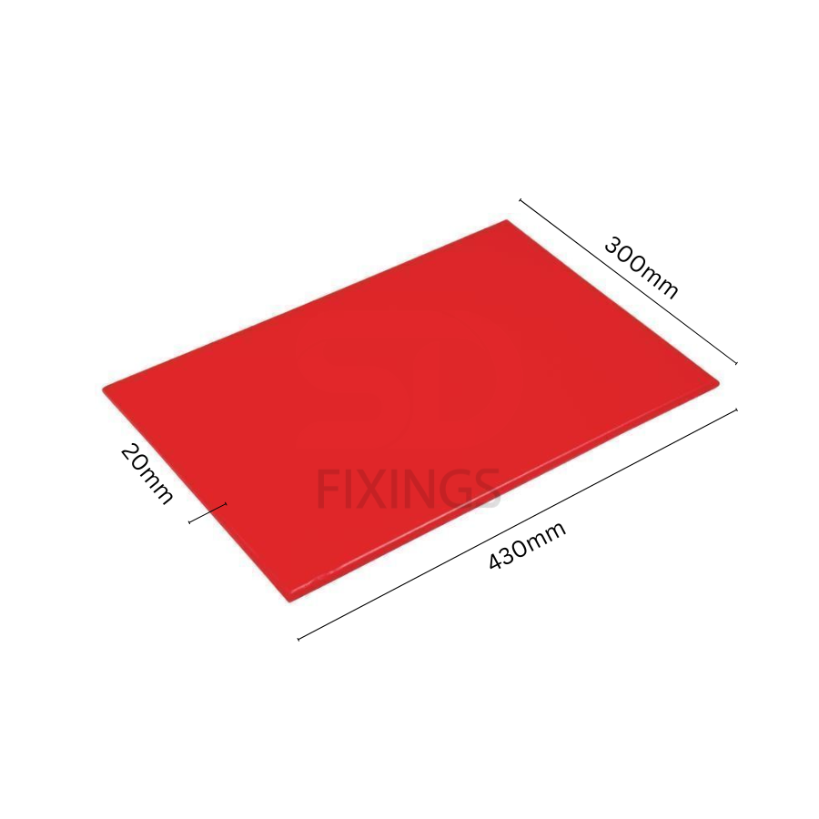 Professional Plastic Chopping Board 400x300x20mm – Heavy Duty Cutting, Dicing & Slicing Board