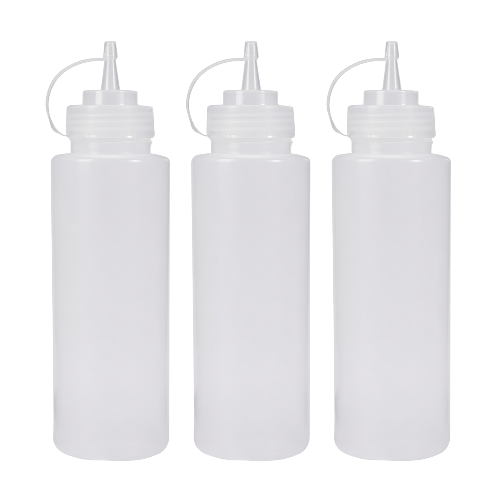 Condiment Squeeze Sauce Bottles with Cap – 800ml / 28oz