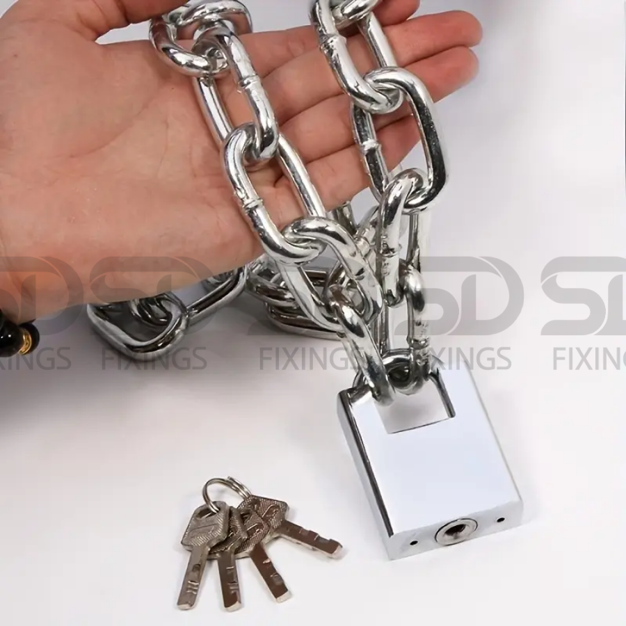 3mm Heavy Duty Steel Link Chain – By the Metre