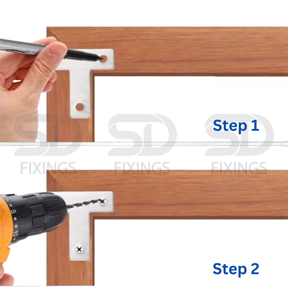 60x60x1.2mm T-Shape Flat Mending Plate Bracket