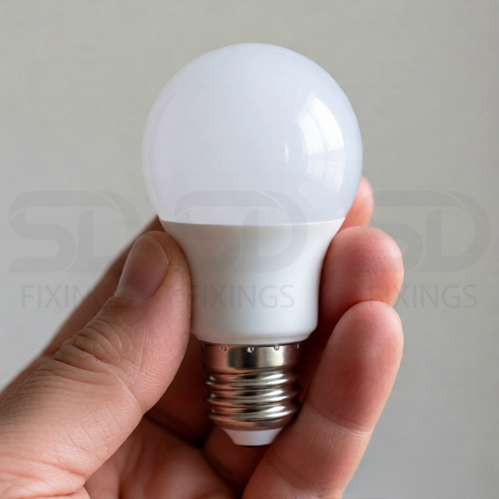 LED E27 ES GLS Bulb 6.5W Warm White 3000K 600 Lumens – Pack of 2 Non-Dimmable Light Bulbs for Home Lighting