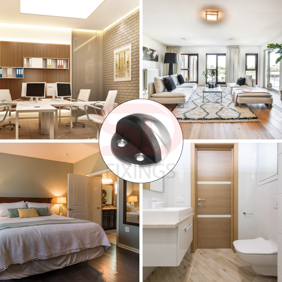 Stainless Steel Oval Floor Door Stop