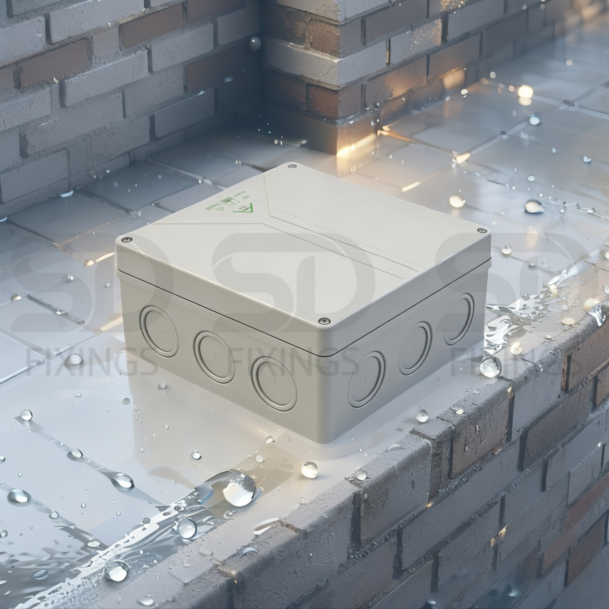Abox 350-35² Junction Box | Grey Polycarbonate | 250×250×115mm | IP65/IP54
