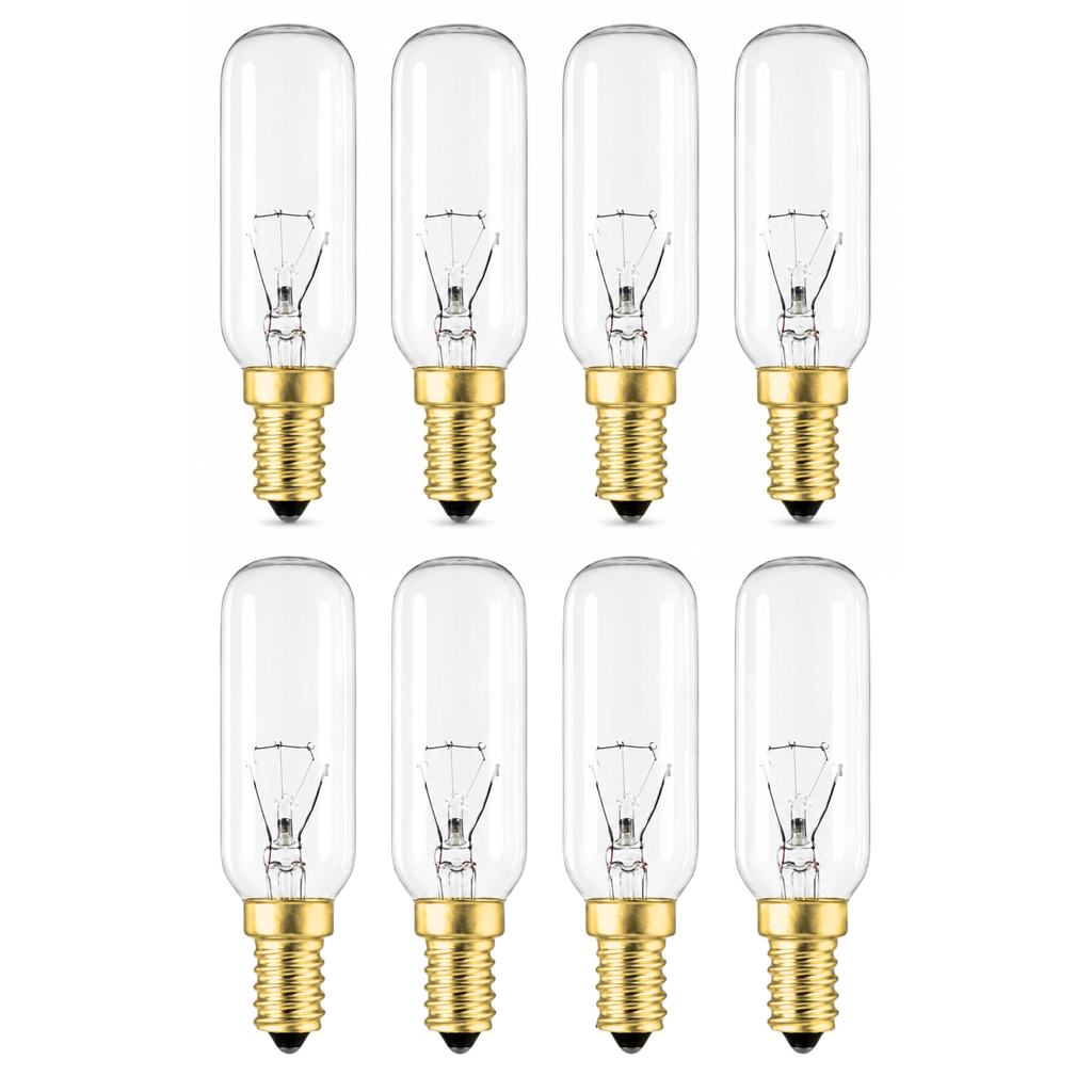 40W SES E14 Dimmable Cooker Hood Light Bulb, Clear Tubular 240V