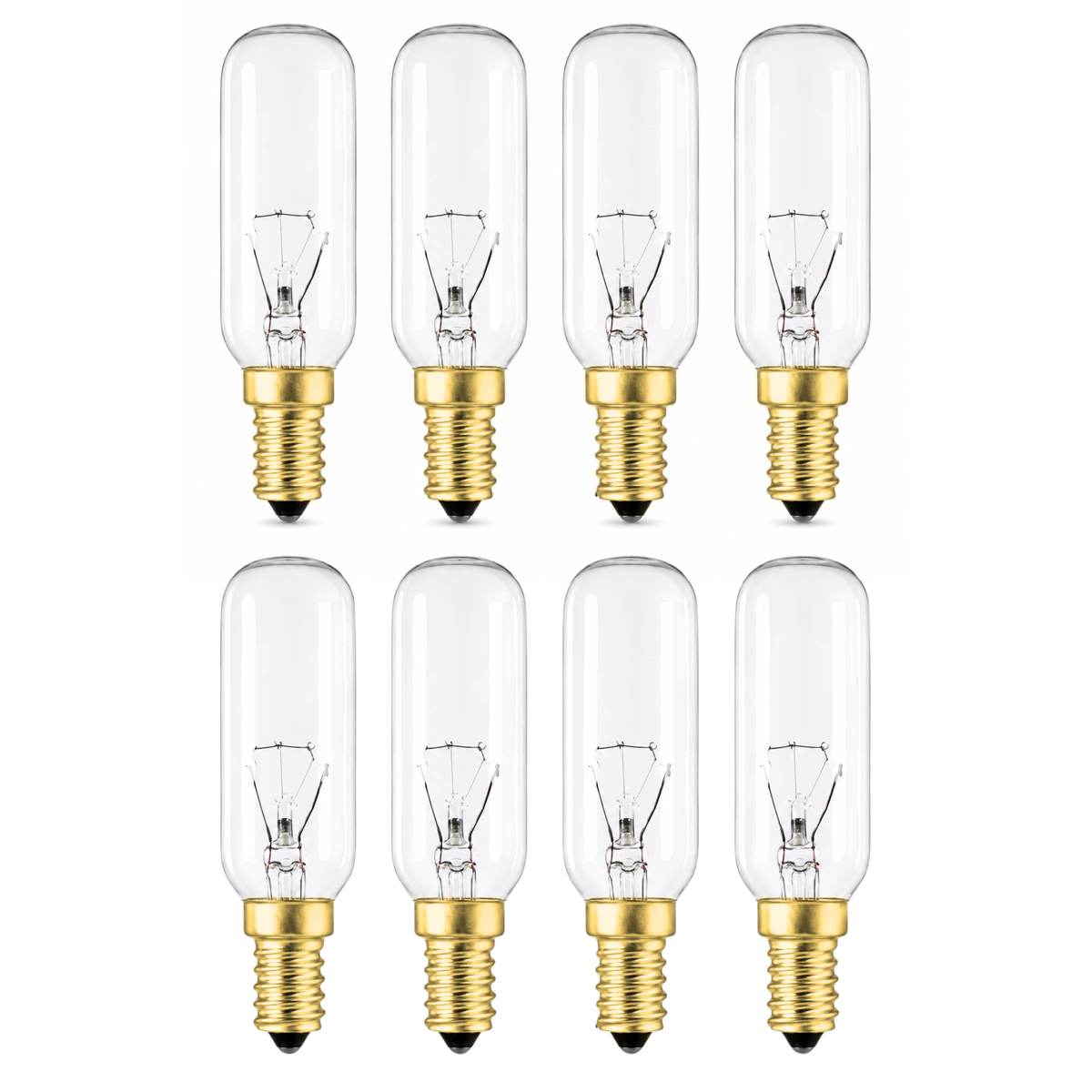 40W SES E14 Dimmable Cooker Hood Light Bulb, Clear Tubular 240V