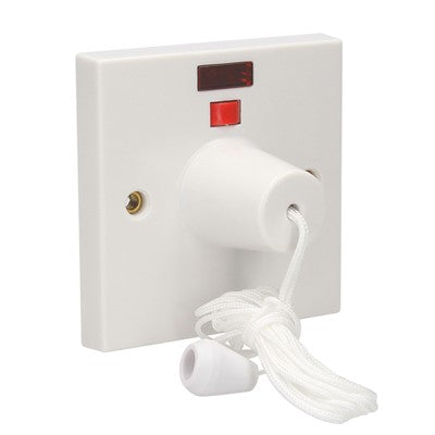 CED 45A Pull Cord Switch with Neon Indicator | Ceiling Switch