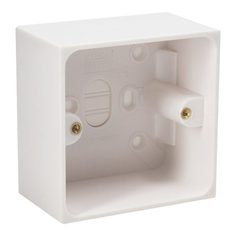 AXIOM 45mm Surface Mount Back Box, 1 Gang