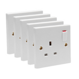 1 Gang 13A Single Wall Plug Socket