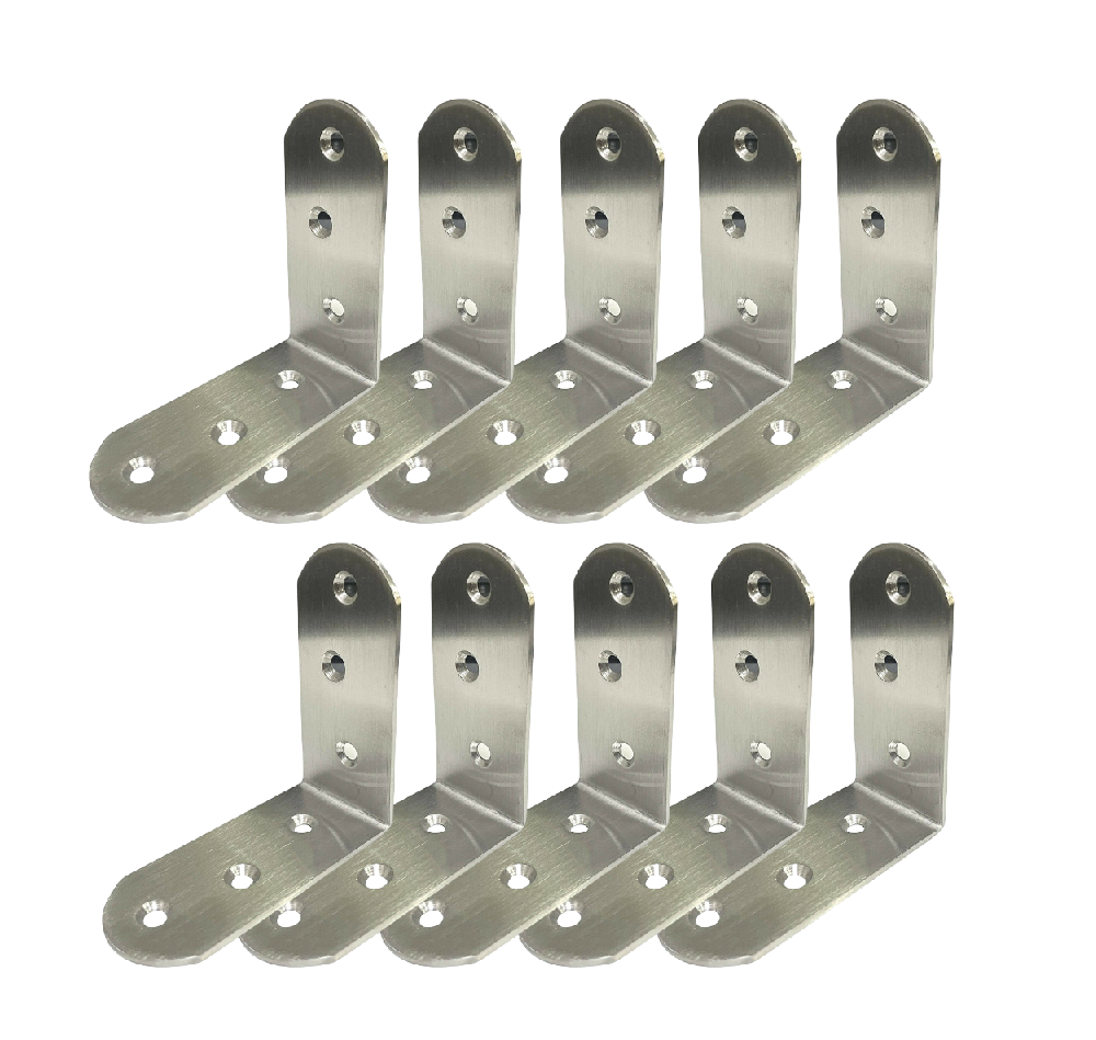 10 PCS Angle L Shaped Brackets 85x85x38mm