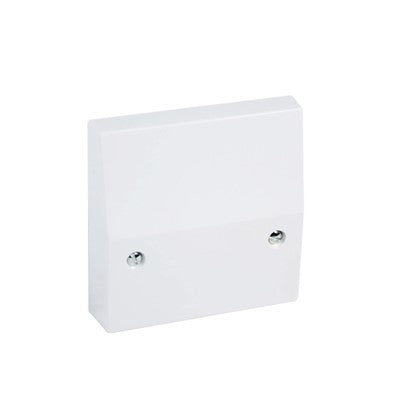 CED 45A Cooker Outlet Plate | White | Single Pole