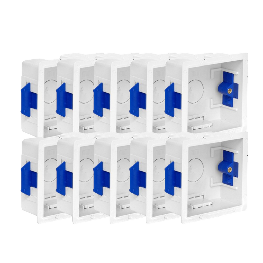 CED Dry Lining Back Box | 1-Gang 35mm | Plasterboard | Pack of 1, 2, 5 or 10