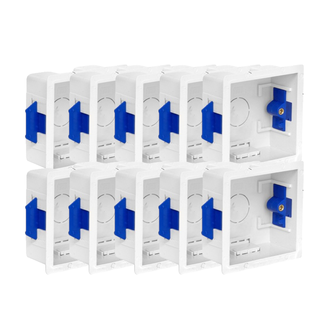 CED Dry Lining Back Box | 1-Gang 35mm | Plasterboard | Pack of 1, 2, 5 or 10