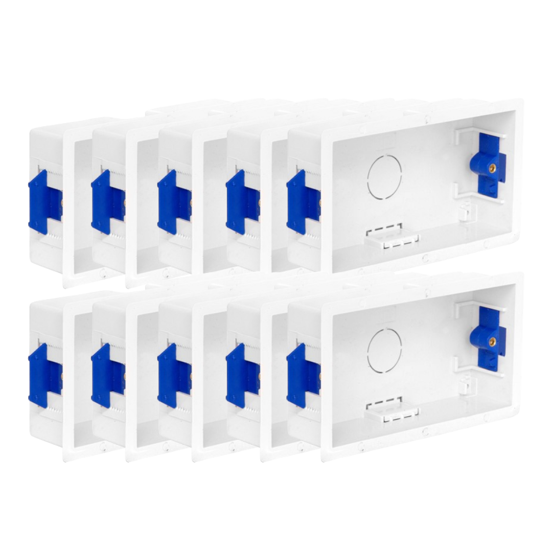 CED Dry Lining Back Box | 2-Gang 35mm | Plasterboard | Pack of 1, 2, 5 or 10