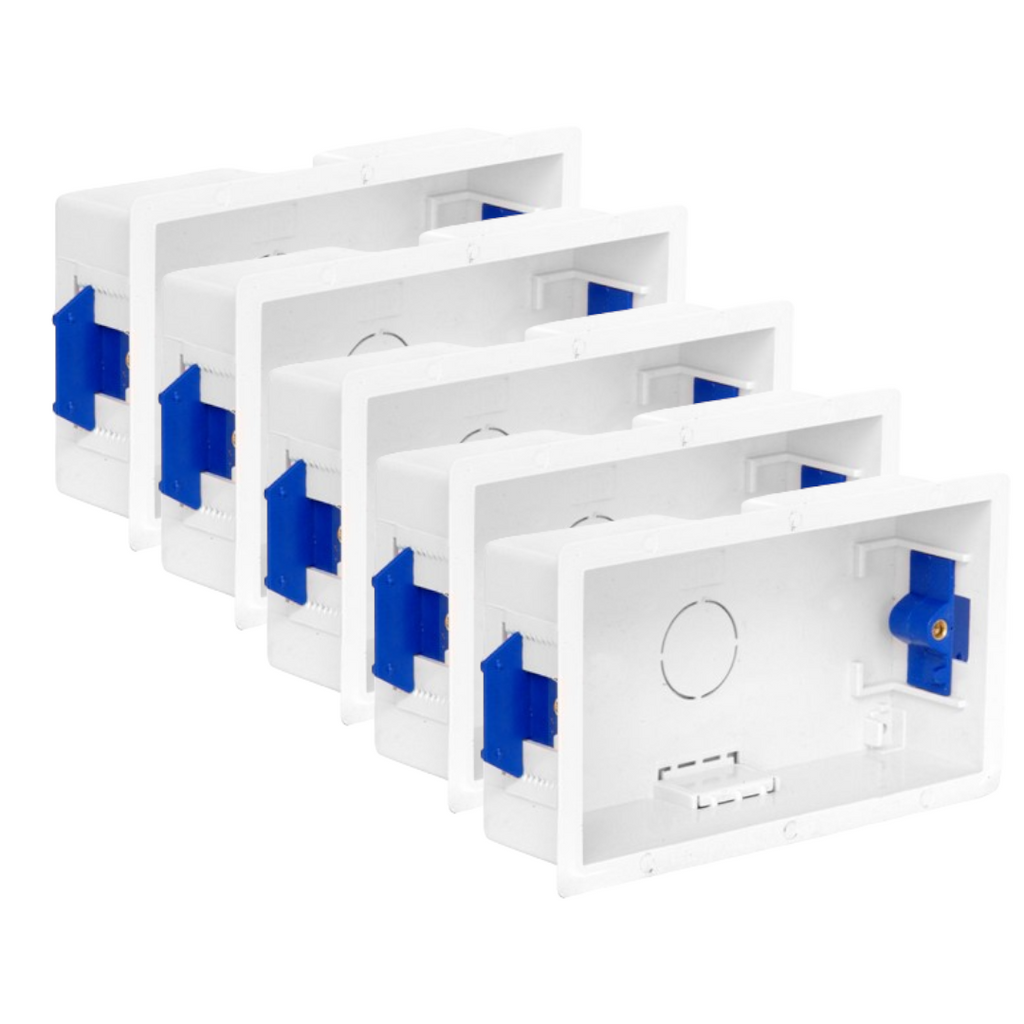 CED Dry Lining Back Box | 2-Gang 45mm | Plasterboard | Pack of 1, 2, 5 or 10