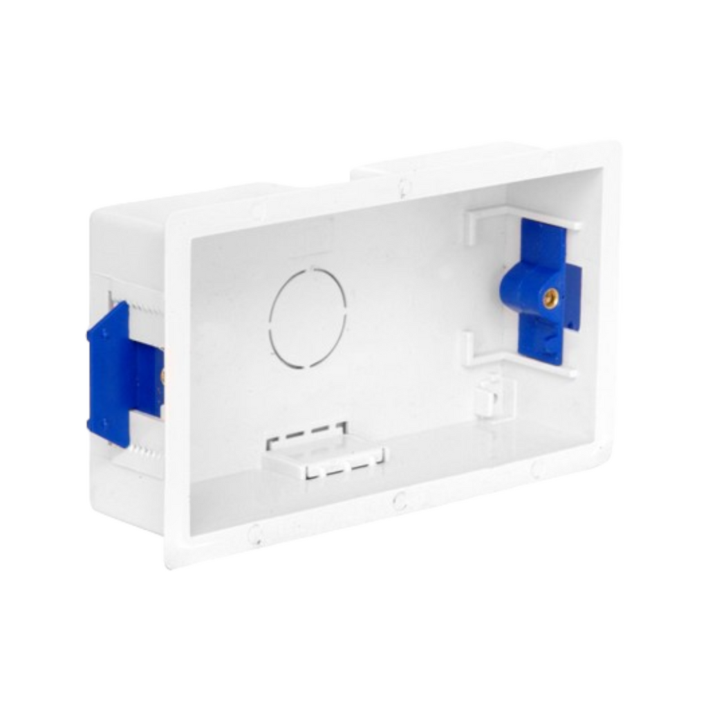 CED Dry Lining Back Box | 2-Gang 35mm | Plasterboard | Pack of 1, 2, 5 or 10