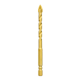 Yellow Twisted Glass Tile Drill Bit  8mm