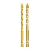 Yellow Twisted Glass Tile Drill Bit  8mm