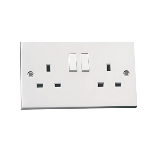 13A Double Wall Socket 2 Gang FACE – S D Tools Ltd.