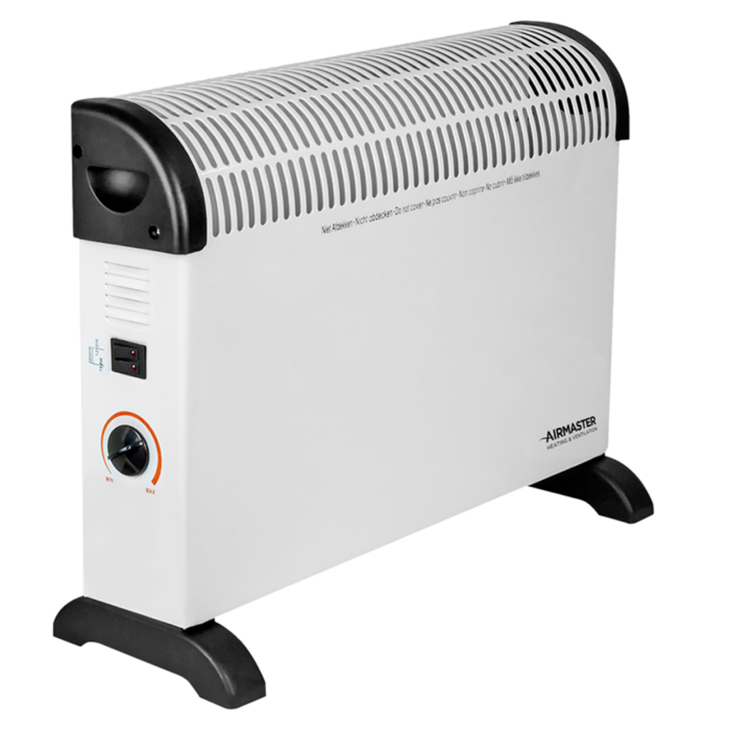 2kW Floor-standing Convector Heater with Black Handle