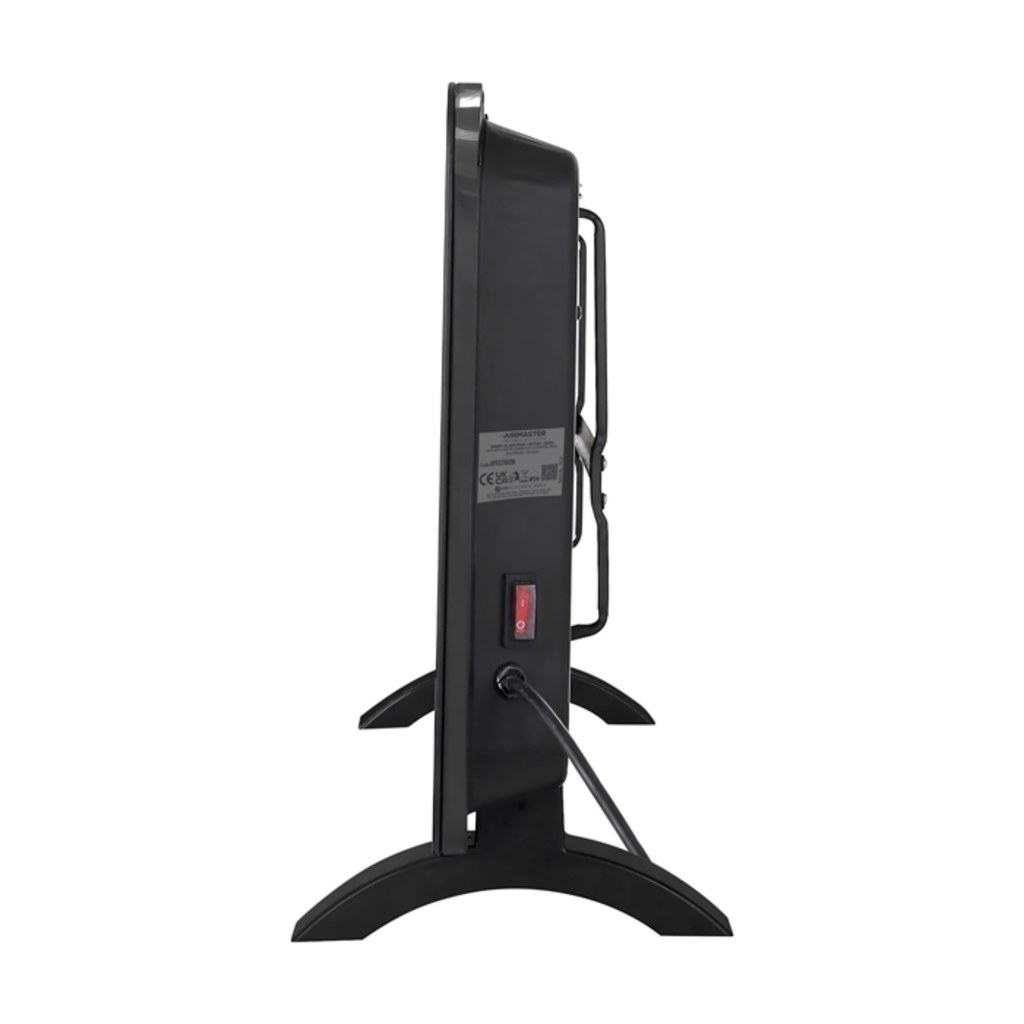2kW Smart Panel Heater Glass | Wi-Fi Black