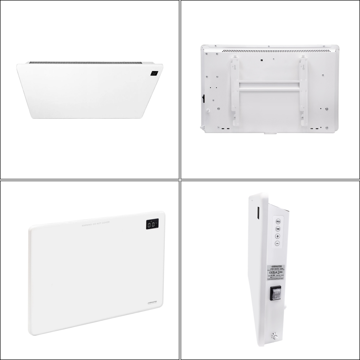 1.5kW Panel Heater | LCD Display & Timer Matt White