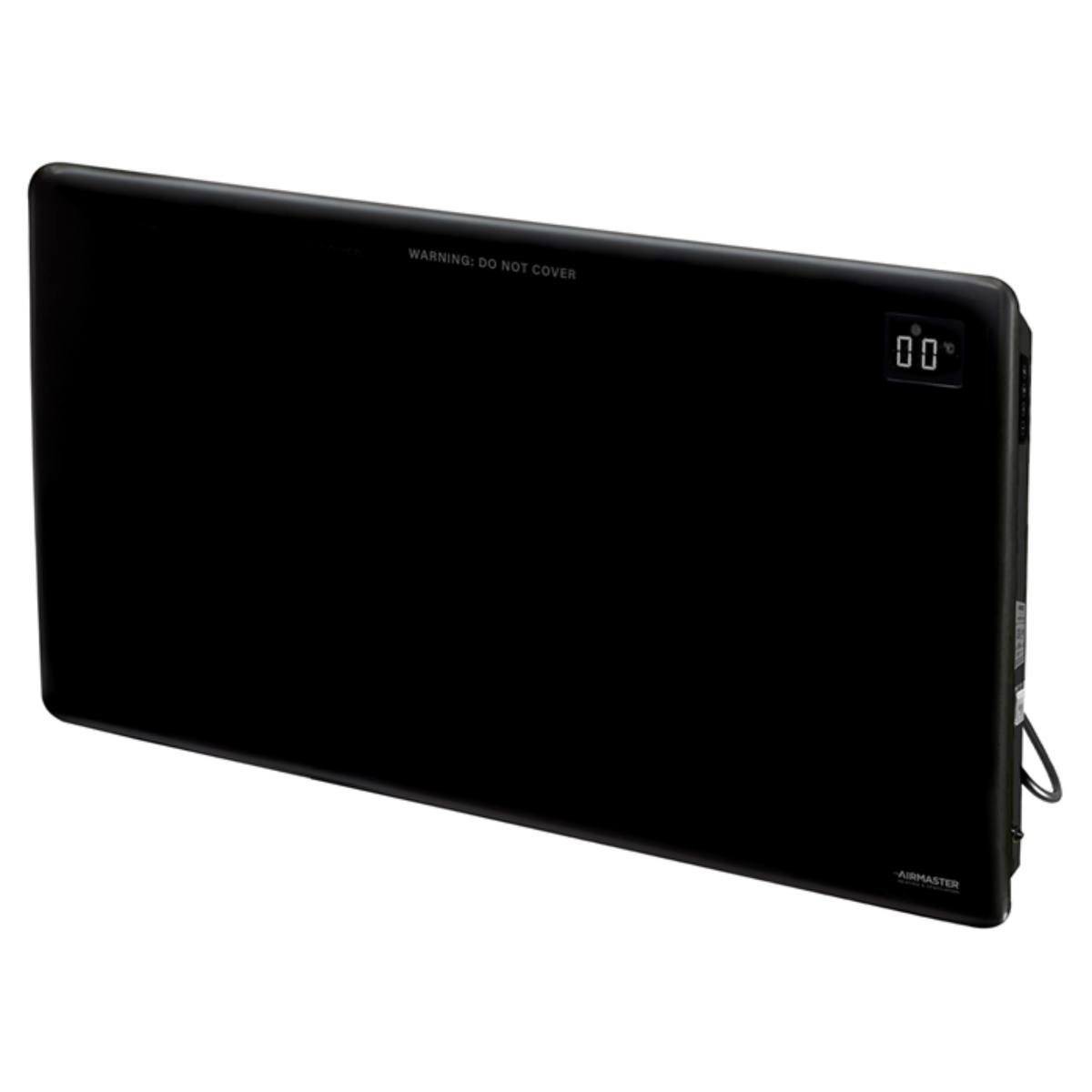 2kW Panel Heater | LCD Display & Timer Matt Black