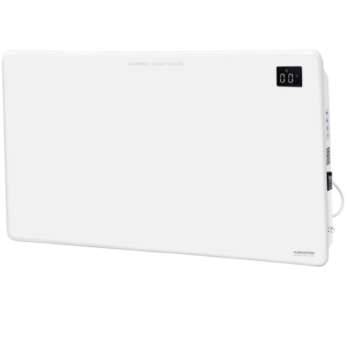 2kW Panel Heater | LCD Display & Timer Matt White
