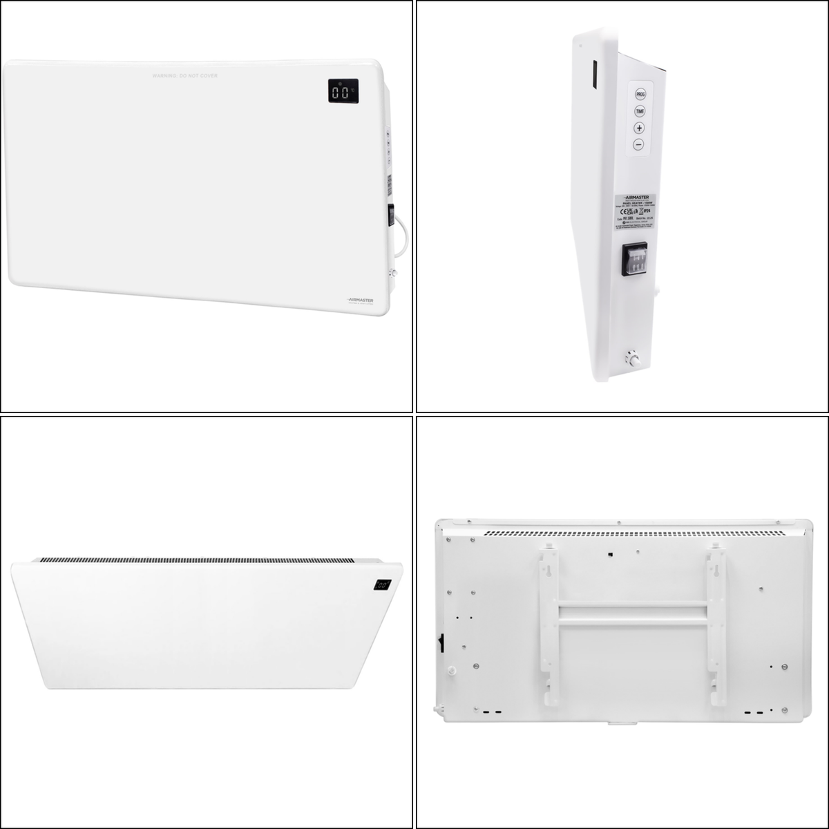 2kW Panel Heater | LCD Display & Timer Matt White