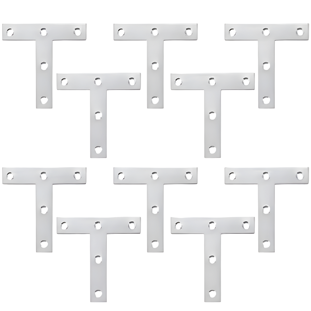80x80x1.2mm T-Shape Flat Mending Plate Bracket