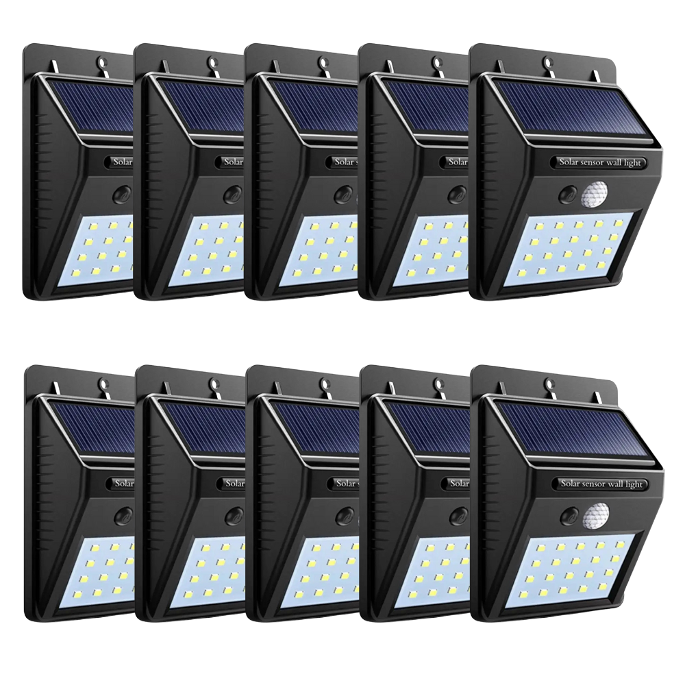 60 LED Solar-Powered Outdoor Security Lights with PIR Motion Sensor, Waterproof Wireless Solar Wall Light for Garden, Street, Yard, Patio