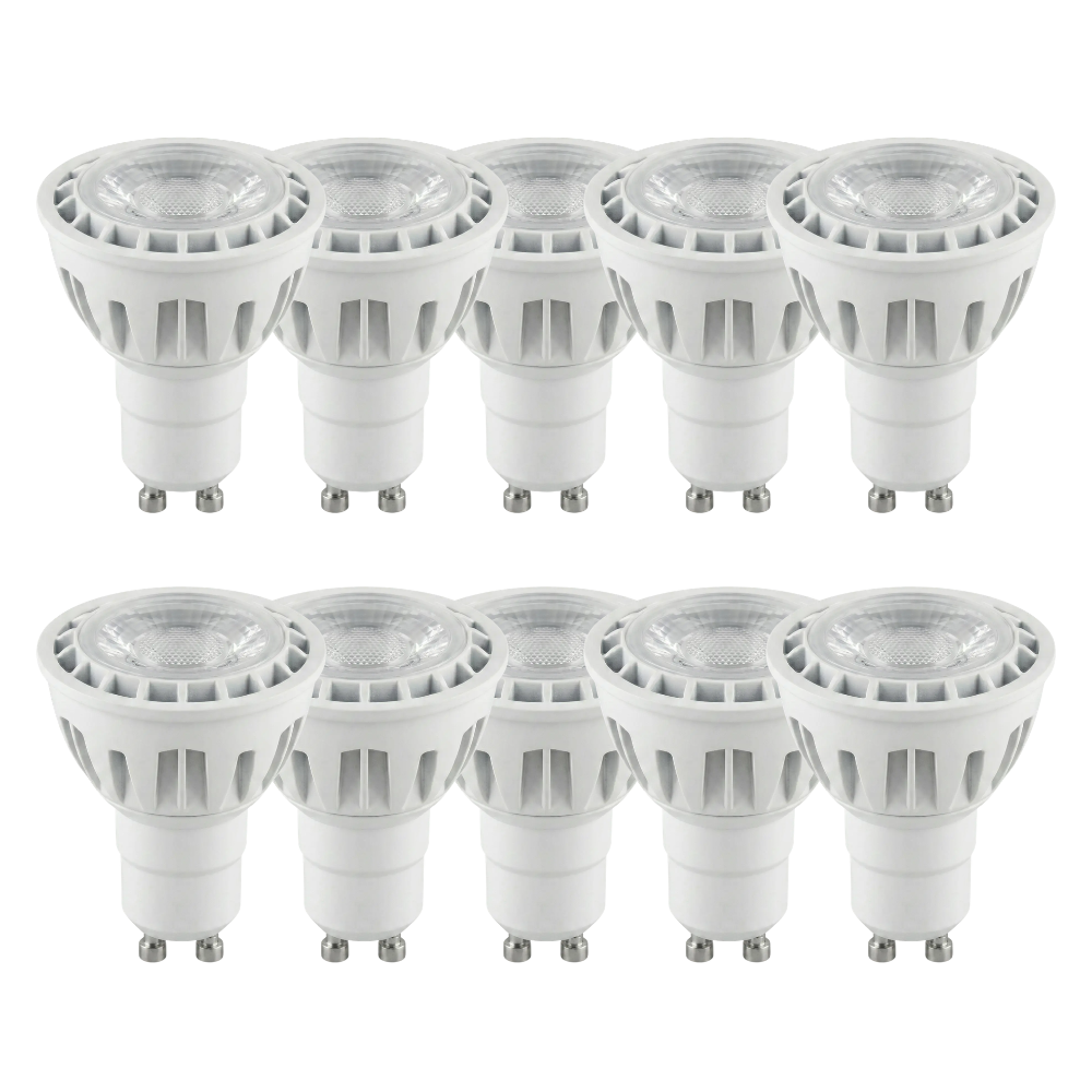 6W LED GU10 Spotlight Bulb, 6500K Cool White, Non-Dimmable, COB LED Lamp AC175–250V – Meridian Lighting