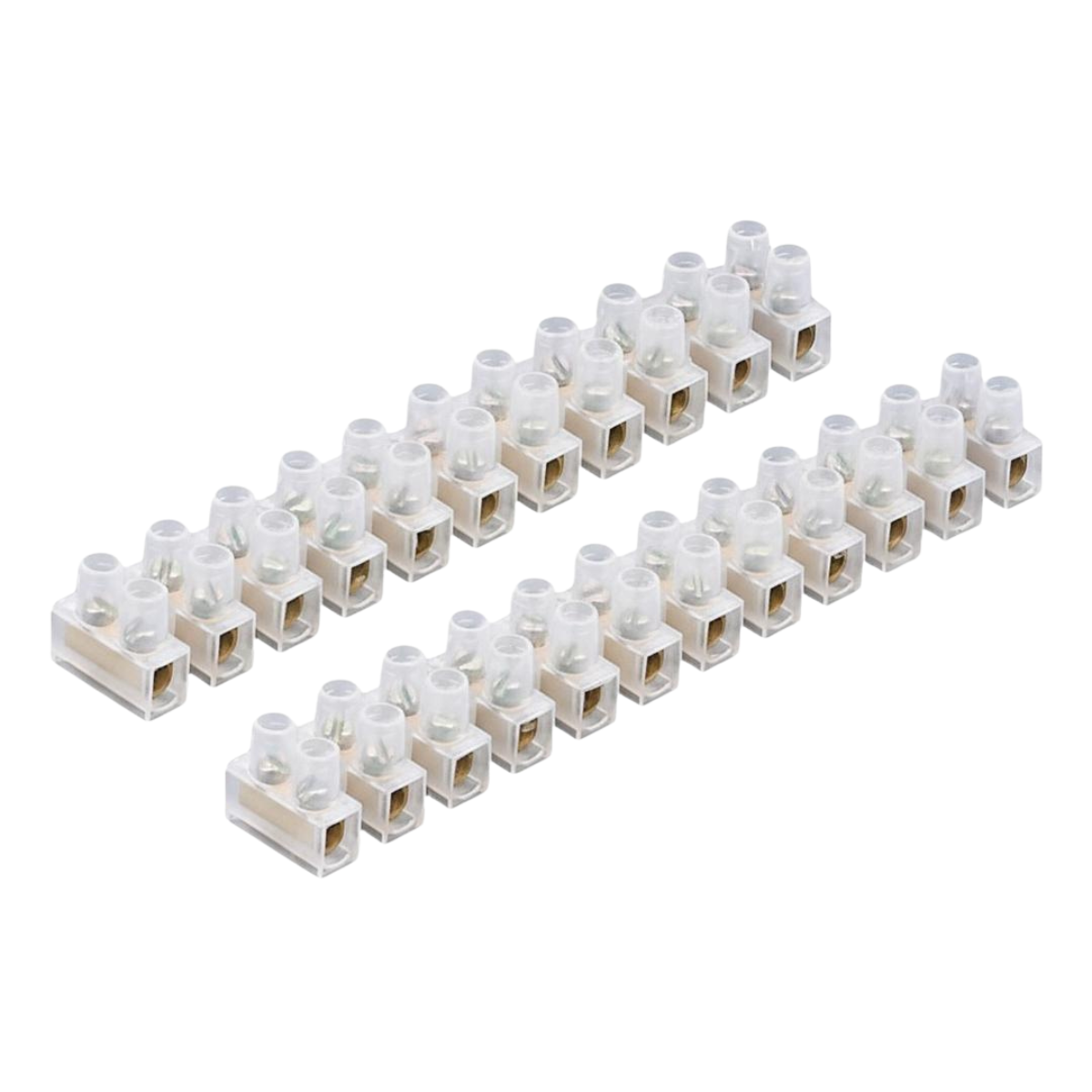15A Connector Block Strip – 2-Way Terminal Strip for Electrical Wiring