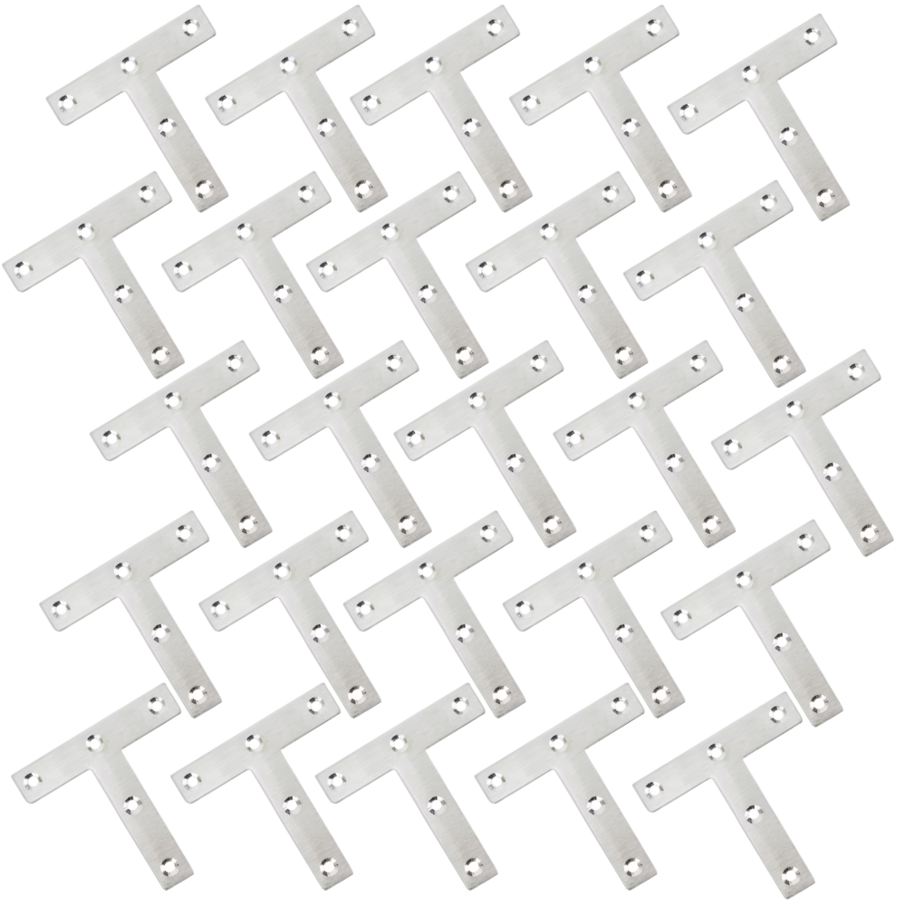 80x80x1.2mm T-Shape Flat Mending Plate Bracket