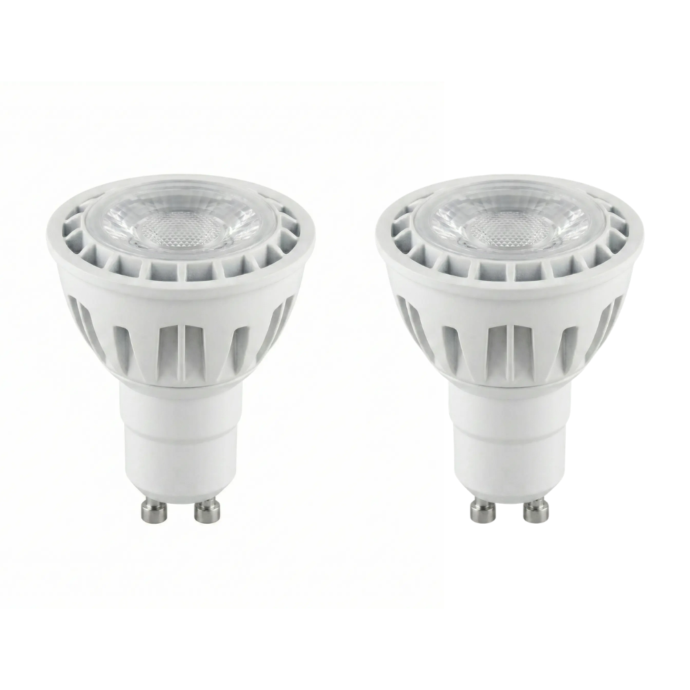 6W LED GU10 Spotlight Bulb Dimmable, 6500K Cool White, COB LED Lamp AC175–250V – Meridian Lighting