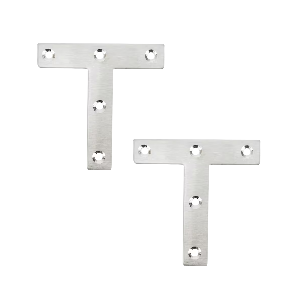 80x80x1.2mm T-Shape Flat Mending Plate Bracket