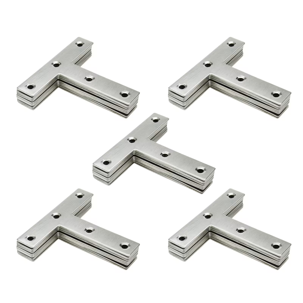 80x80x1.2mm T-Shape Flat Mending Plate Bracket