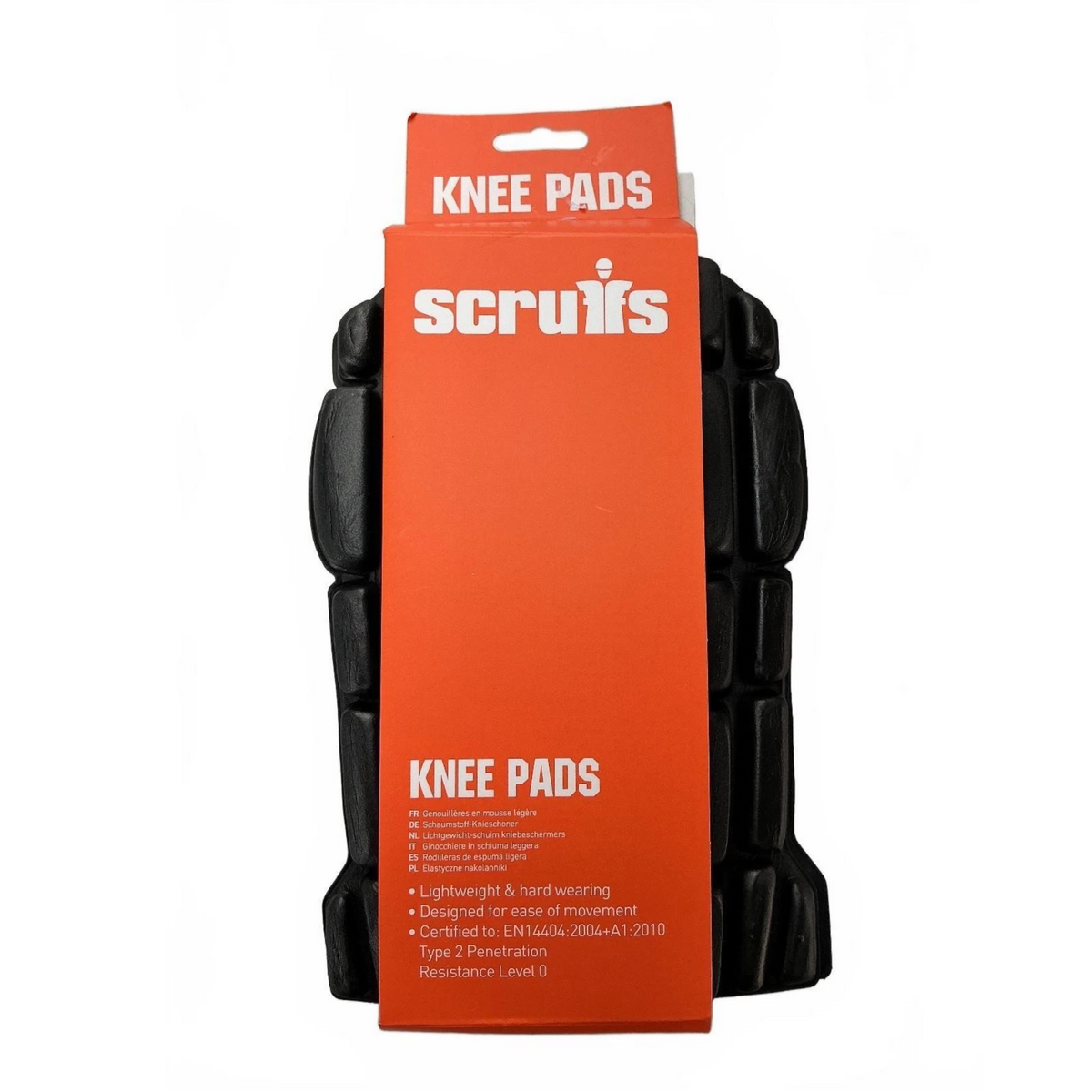 Scruffs Knee Pads Unisex Black Lightweight Hard Wearing Knee Protection