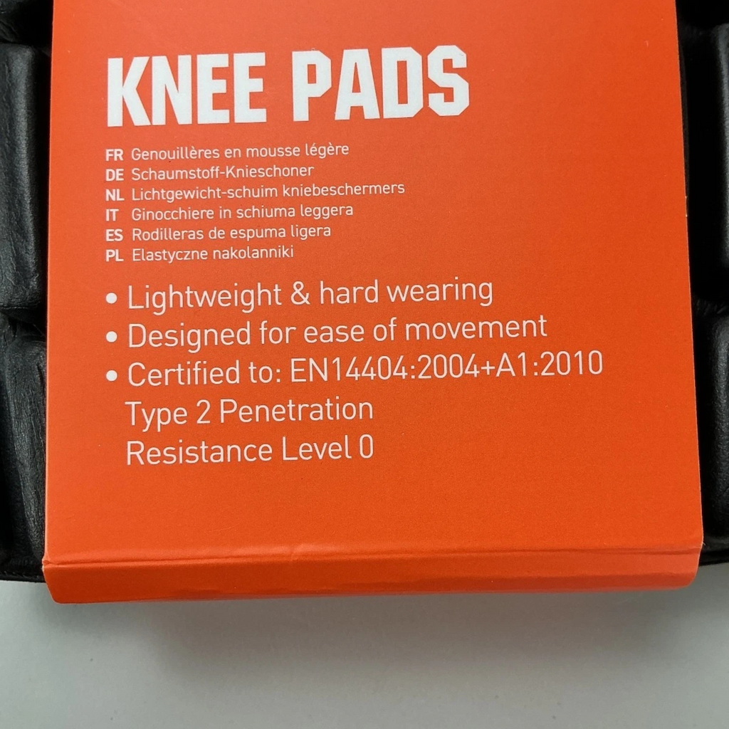 Scruffs Knee Pads Unisex Black Lightweight Hard Wearing Knee Protection