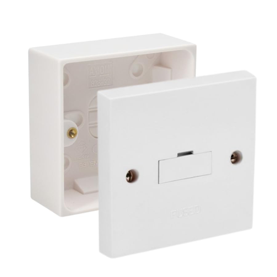 13A Unswitched Fused Spur with 25mm Back Box