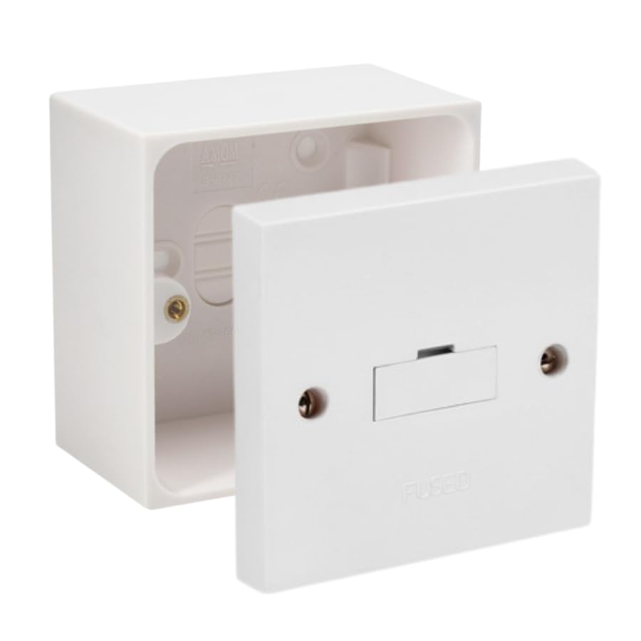 13A Unswitched Fused Spur with 25mm Back Box