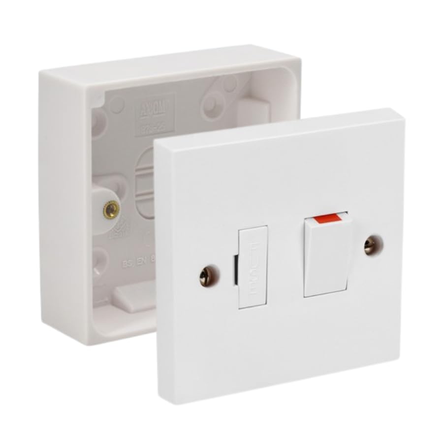 13A Switched Fused Spur with 25mm Back Box