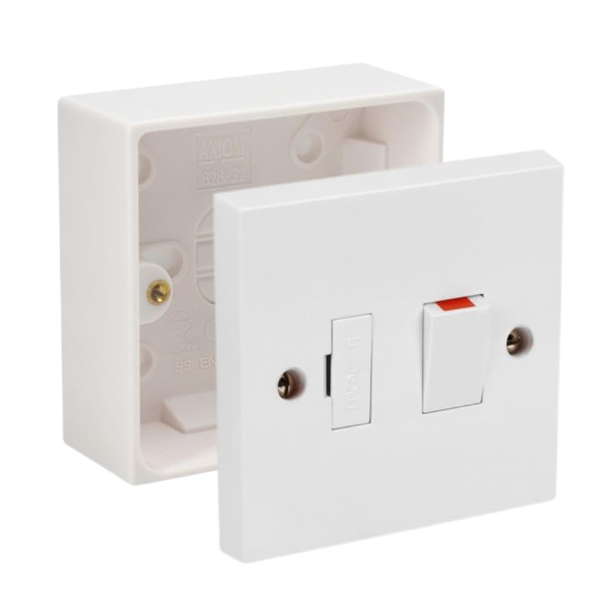 13A Switched Fused Spur with 25mm Back Box