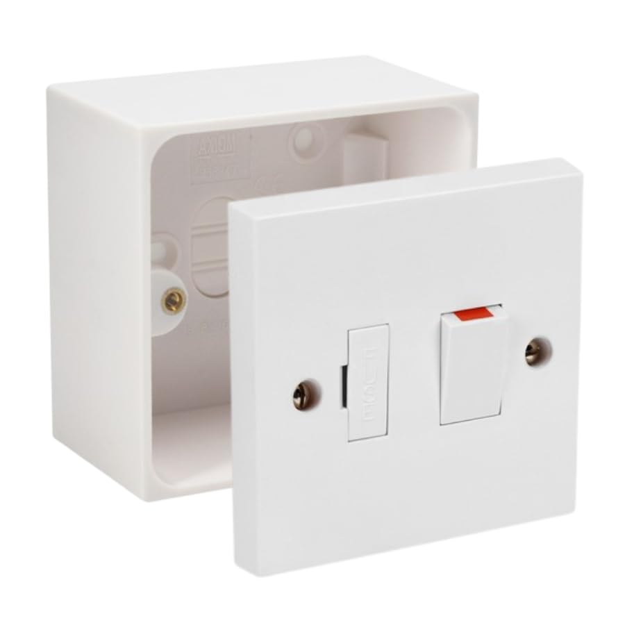 13A Switched Fused Spur with 25mm Back Box