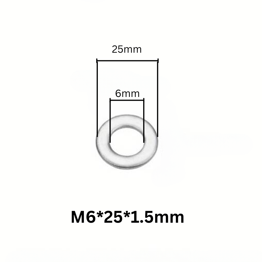 Washer Stainless Steel M6*25*1.5mm