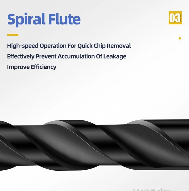 Black Twisted Glass Tile Drill Bit  8mm