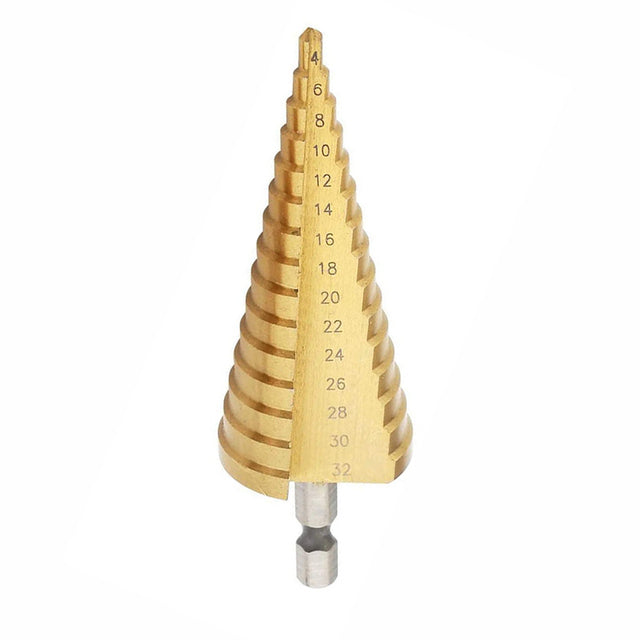 15 Step Bit 4-32mm Titanium Step Drill Bit